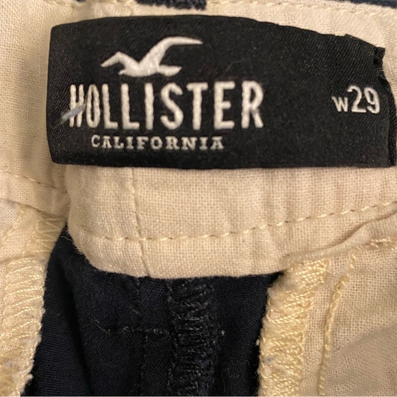 NWOT Hollister Navy Blue Epic Flex Flat Front Shorts 7” - Picture 3 of 3